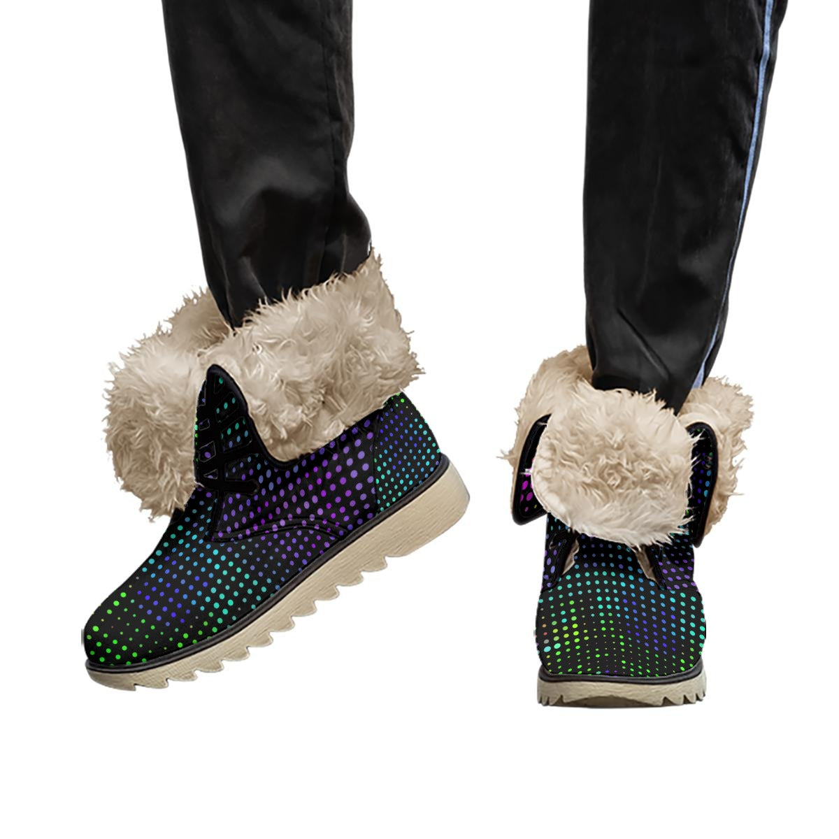 All-Over Print Women's Plush Boots