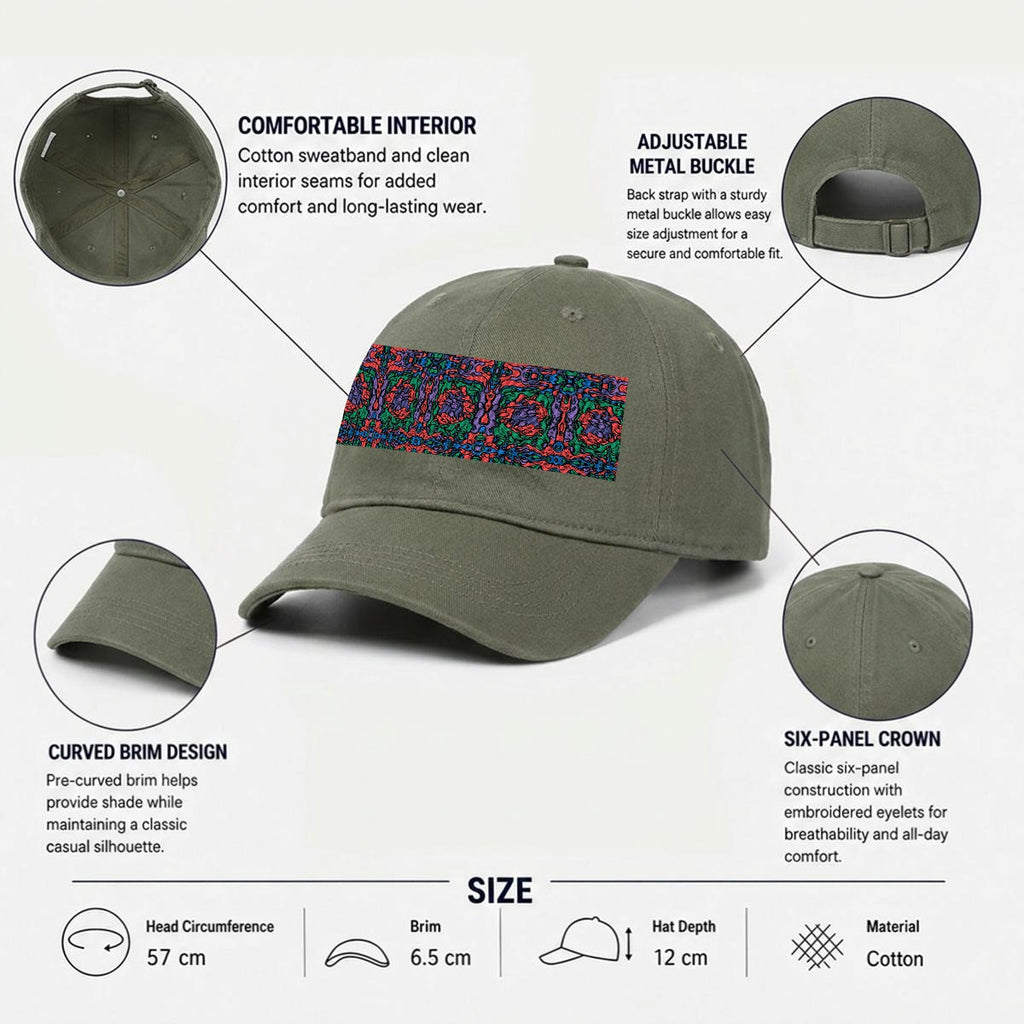 Embroidery Soft-Crown Flat Cap