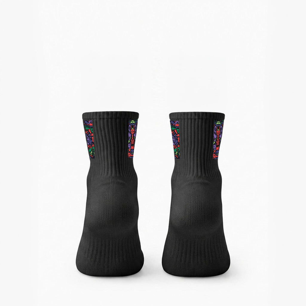 Embroidery Sports Quarter Socks|Cotton
