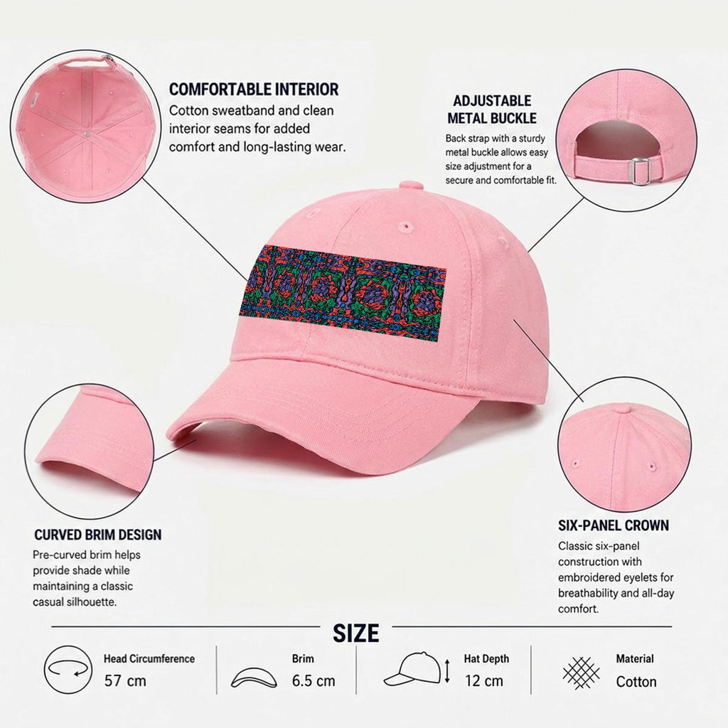 Embroidery Soft-Crown Flat Cap