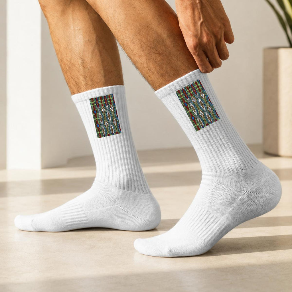 Embroidery Sports Cotton Crew Socks|Cotton