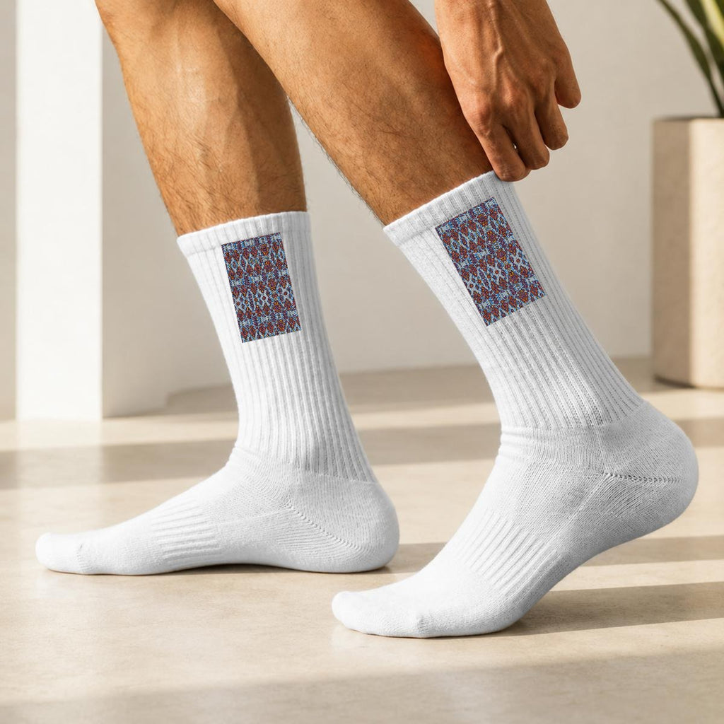 Embroidery Sports Cotton Crew Socks|Cotton