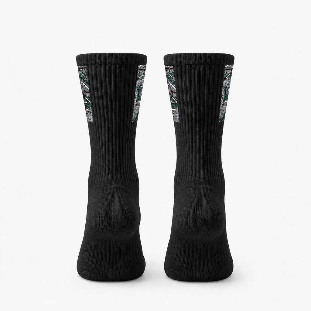Embroidery Sports Cotton Crew Socks|Cotton