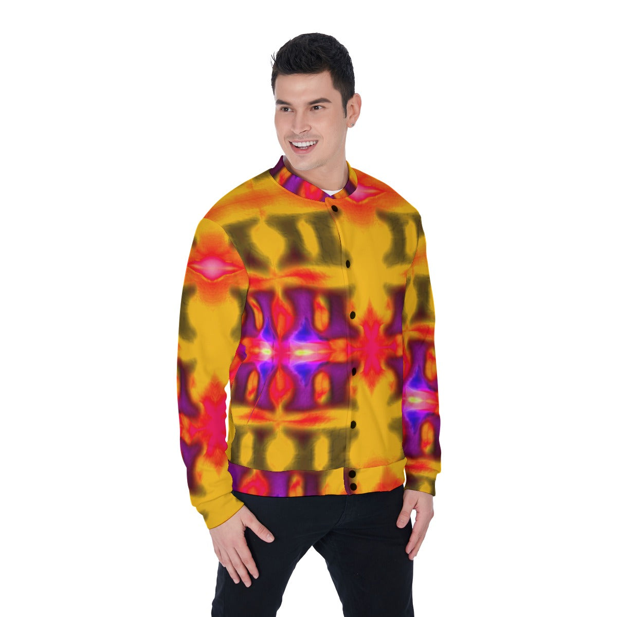 All-Over Print Men's Baseball Jacket