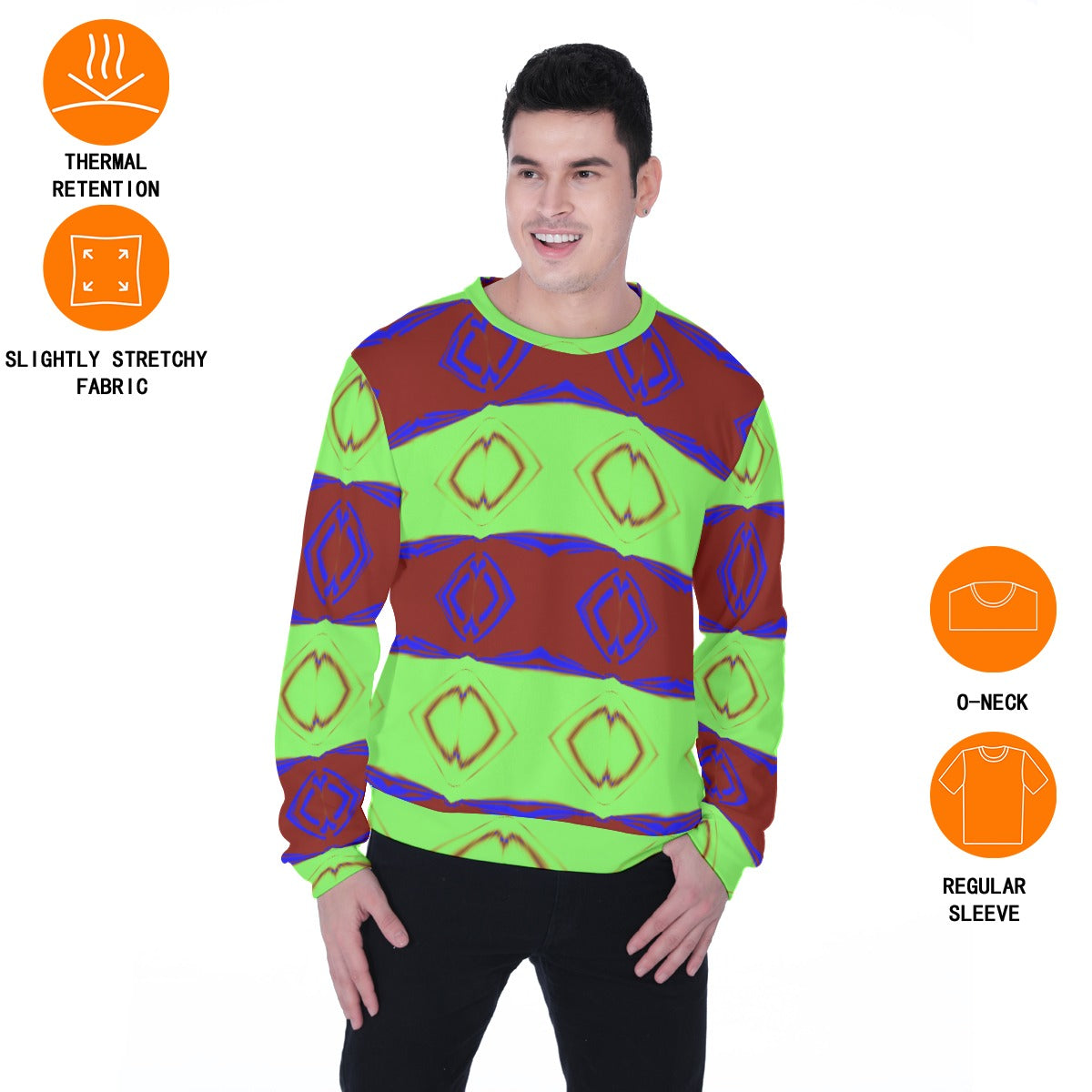All-Over Print Men's Heavy Fleece Sweatshirt