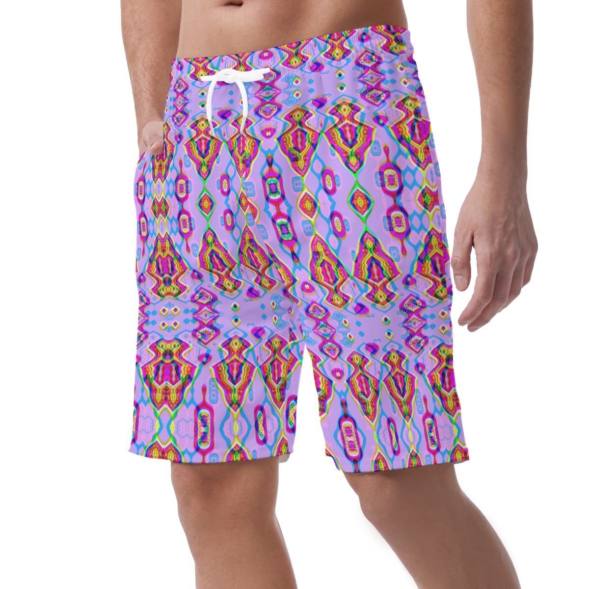 All-Over Print Men's Casual Short Pants
