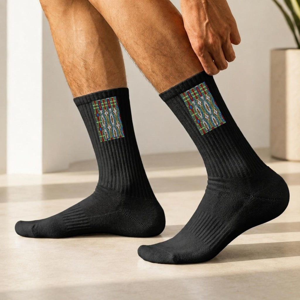 Embroidery Sports Cotton Crew Socks|Cotton