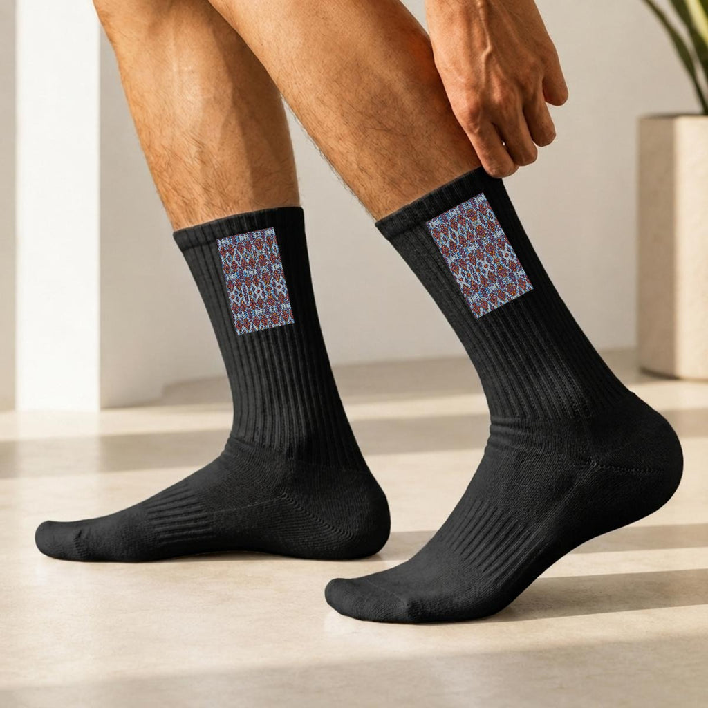 Embroidery Sports Cotton Crew Socks|Cotton