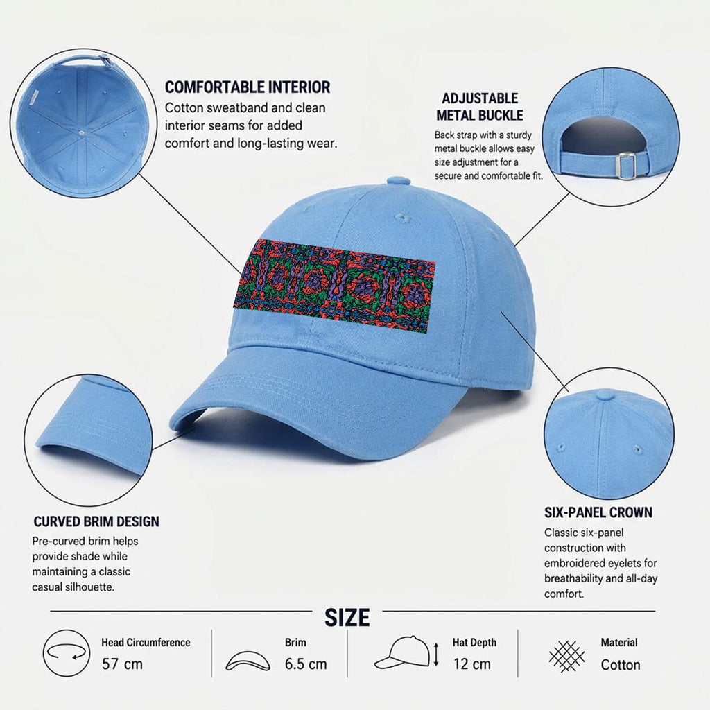 Embroidery Soft-Crown Flat Cap