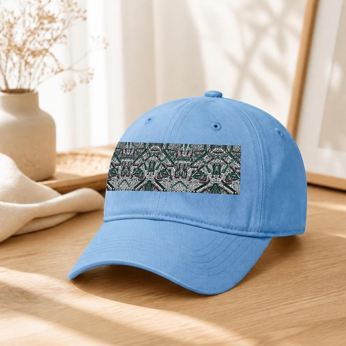 Embroidery Soft-Crown Flat Cap
