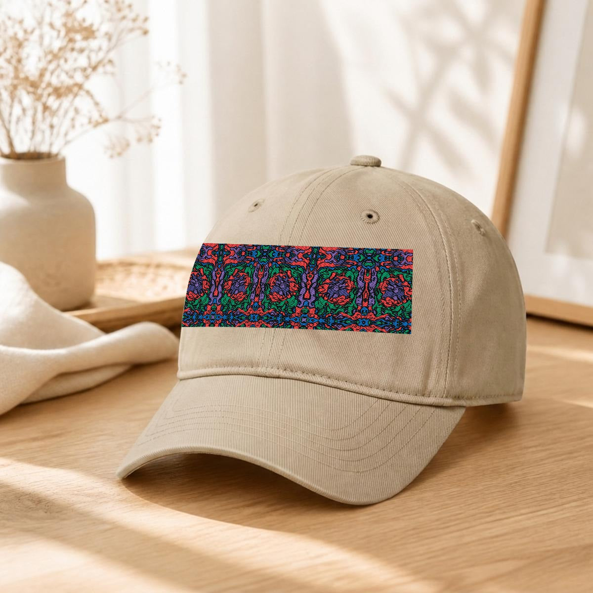 Embroidery Soft-Crown Flat Cap
