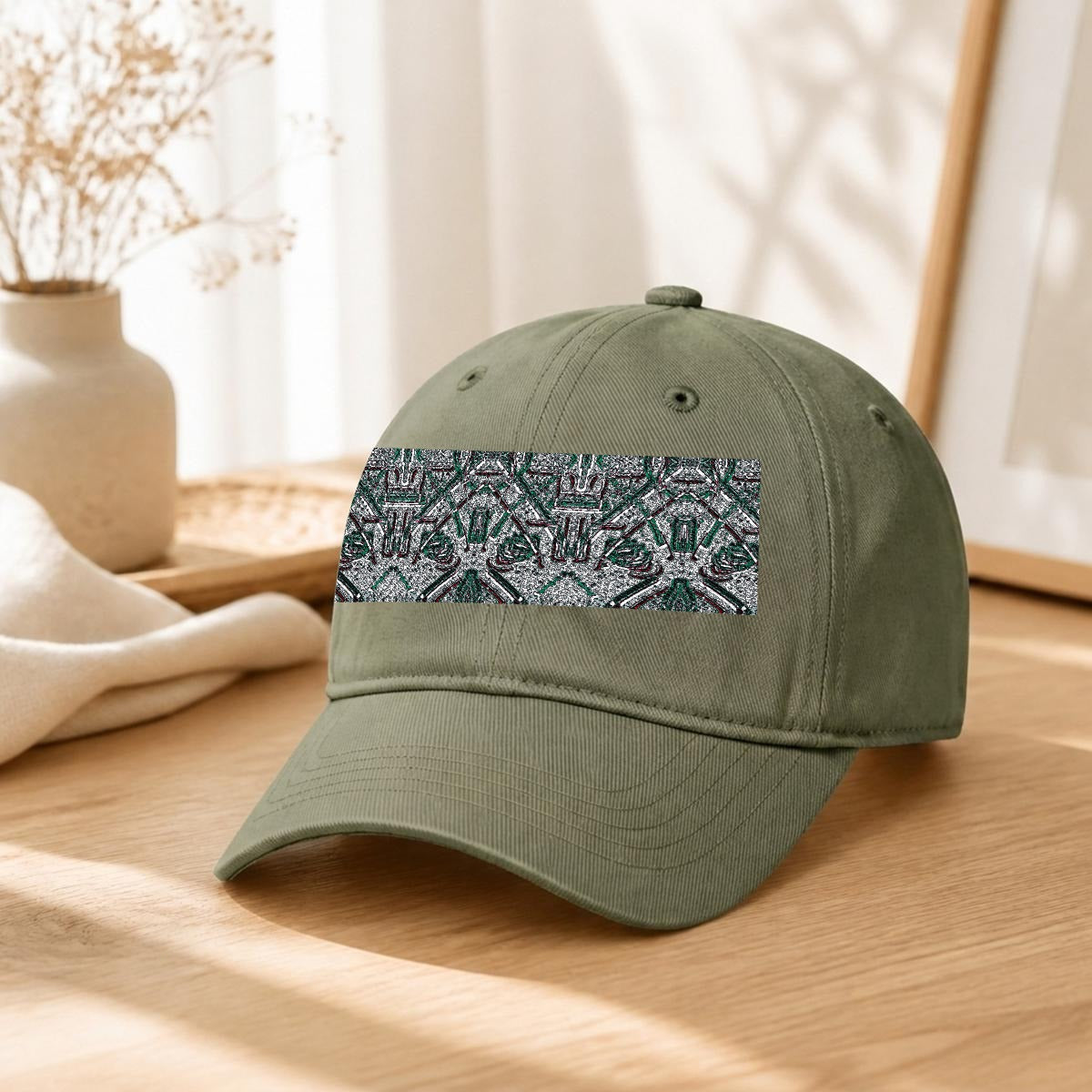Embroidery Soft-Crown Flat Cap